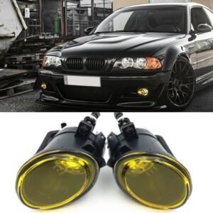 Complete Yellow BMW headlights and fog lights for BMW M3 E46